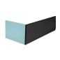 Panneau frontal PLAIN 150x59cm, noir mat, droit
