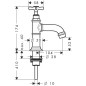 Axor Montreux - Robinet sur pied, nickel brossé 16530820 Axor Montreux - Robinet sur pied, nickel brossé 16530820