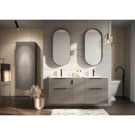 CIRASA Vanity Unité 59,2x64x46cm, bande de sienne