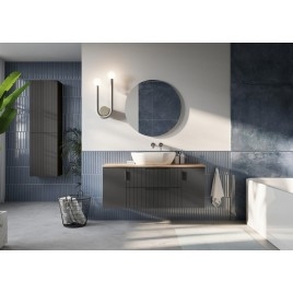 CIRASA Vanity Unité 99,8x52x46cm, bande de sienne