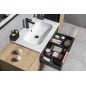 CIRASA Vanity Unité 99,8x52x46cm, bande de sienne CIRASA Vanity Unité 99,8x52x46cm, bande de sienne