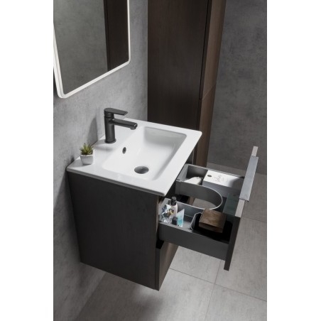 CIRASA Vanity Unit 48x54x39cm, bande verde