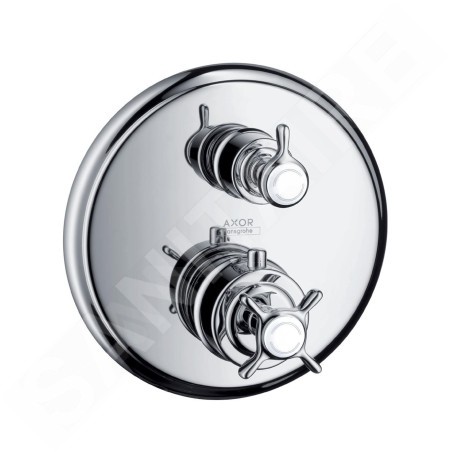 Axor Montreux - Mitigeur thermostatique encastré avec vanne d’arrêt, nickel brossé 16800820
