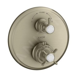 Axor Montreux - Mitigeur thermostatique encastré avec vanne d’arrêt et inverseur, nickel brossé 16820820