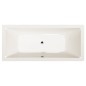 KRYSTA Bain rectangulaire 180x80x39cm, ivoire