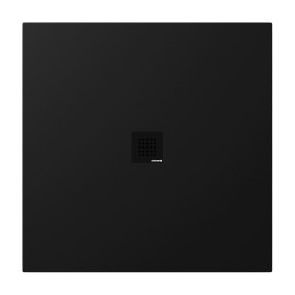 TRENECA Cast Marble Shower Tray 100x100cm, Cuttable selon votre Req, noir mat