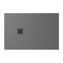 TRENECA Cast Marble Shower Tray 120x80cm, Cuttable According to Your Req, gris mat