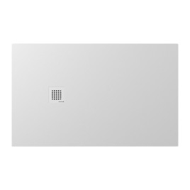 TRENECA Cast Marble Shower Tray 130x80cm, Cuttable selon votre Req, blanc mat