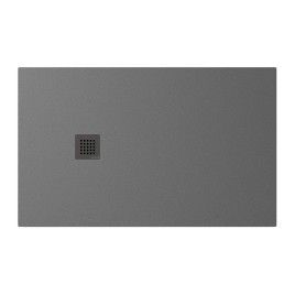 TRENECA Cast Marble Shower Tray 130x80cm, Cuttable selon votre Req, gris mat