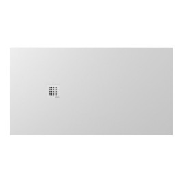 TRENECA Cast Marble Shower Tray 150x80cm, Cuttable selon votre Req, blanc mat