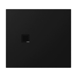 TRENECA Cast Marble Shower Tray 100x90cm, Cuttable selon votre Req, noir mat