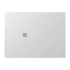 TRENECA Cast Marble Shower Tray 120x90cm, Cuttable selon votre Req, blanc mat
