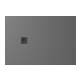 TRENECA Cast Marble Shower Tray 130x90cm, Cuttable selon votre Req, gris mat