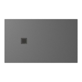 TRENECA Cast Marble Shower Tray 150x90cm, Cuttable selon votre Req, gris mat
