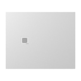 TRENECA Cast Marble Shower Tray 110x90cm, Cuttable selon votre Req, blanc mat