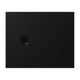 TRENECA Cast Marble Shower Tray 110x90cm, Cuttable selon votre Req, noir mat