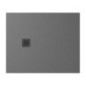 TRENECA Cast Marble Shower Tray 110x90cm, Cuttable selon votre Req, gris mat TRENECA Cast Marble Shower Tray 110x90cm, Cuttable selon votre Req, gris mat