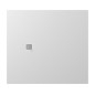 TRENECA Cast Marble Shower Tray 110x100cm, Cuttable selon votre Req, blanc mat TRENECA Cast Marble Shower Tray 110x100cm, Cuttable selon votre Req, blanc mat