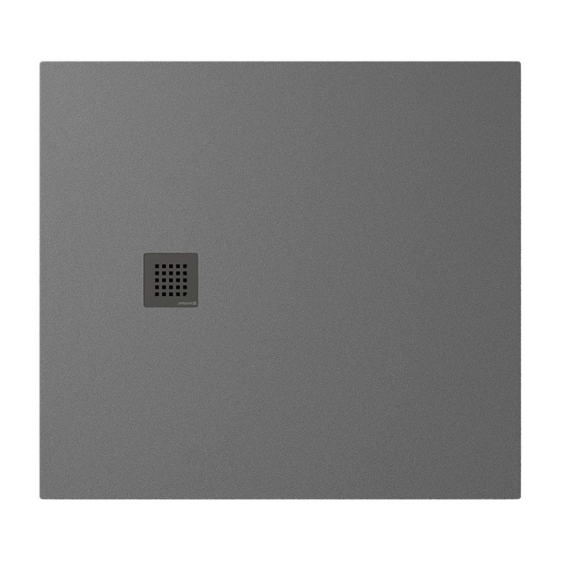 TRENECA Cast Marble Shower Tray 110x100cm, Cuttable selon votre Req, gris mat TRENECA Cast Marble Shower Tray 110x100cm, Cuttable selon votre Req, gris mat