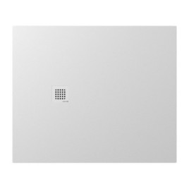 TRENECA Cast Marble Shower Tray 120x100cm, Cuttable selon votre Req, blanc mat