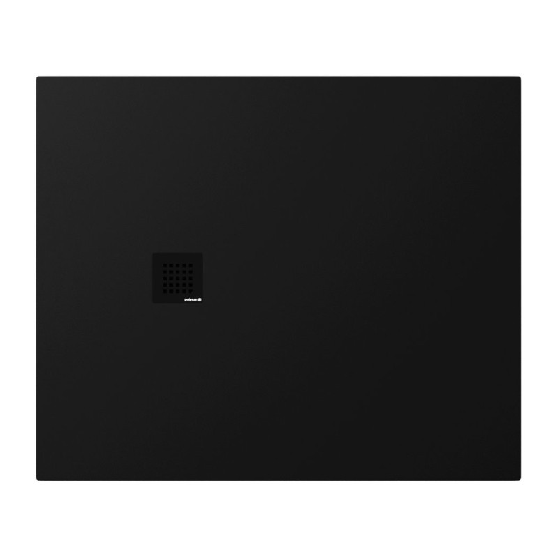 TRENECA Cast Marble Shower Tray 120x100cm, Cuttable selon votre Req, noir mat TRENECA Cast Marble Shower Tray 120x100cm, Cuttable selon votre Req, noir mat