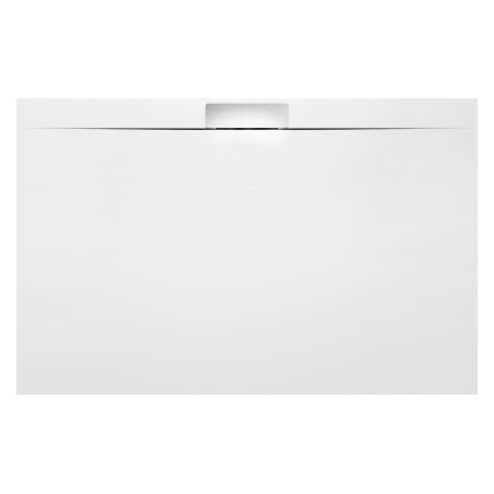 KAZUKO Plateau de douche en marbre, 140x90 cm, blanc