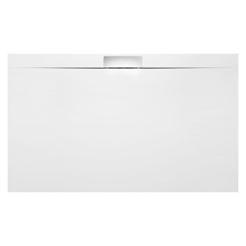 KAZUKO Plateau de douche en marbre, 150x90 cm, blanc