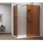 KAZUKO Plateau de douche en marbre, 150x90 cm, blanc