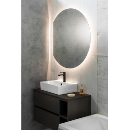 DARA CUT rétro-éclairé LED 20W, ø 100cm, feuille de chauffage