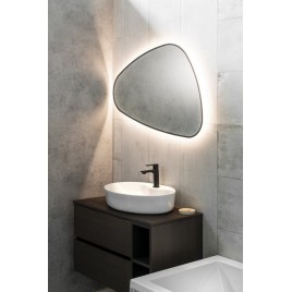 ELENA rétro-éclairé LED 20W, 68x96cm, noir mat