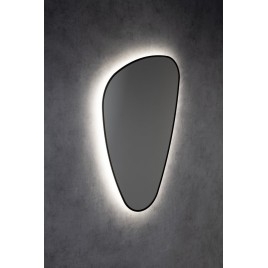ELENA rétro-éclairé LED 20W, 68x96cm, noir mat