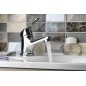 Mélangeur de lavabo AQUALINE 35 sans déchets pop up, cartouche de mélange ECO, chrome Mélangeur de lavabo AQUALINE 35 sans déchets pop up, cartouche de mélange ECO, chrome