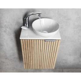 Mélangeur de lavabo FLY avec écaillement pivotant, sans déchets pop up, cartouche de mélange ECO, chrome