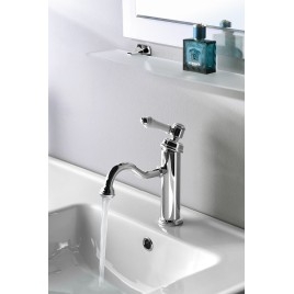 VIENNA Robinet de mélangeur de lavabo avec les déchets Pop Up, ECO Cartouche, chrome