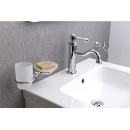 VIENNA Robinet de mélangeur de lavabo avec les déchets Pop Up, ECO Cartouche, chrome