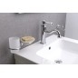 VIENNA Robinet de mélangeur de lavabo avec les déchets Pop Up, ECO Cartouche, chrome VIENNA Robinet de mélangeur de lavabo avec les déchets Pop Up, ECO Cartouche, chrome