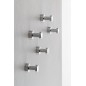 Crochet SAMBA, paquet de 5, chrome