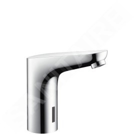 Hansgrohe Focus E2 - Mitigeur de lavabo électronique sans contrôle de la température et raccordement au réseau de 230 V, chrome