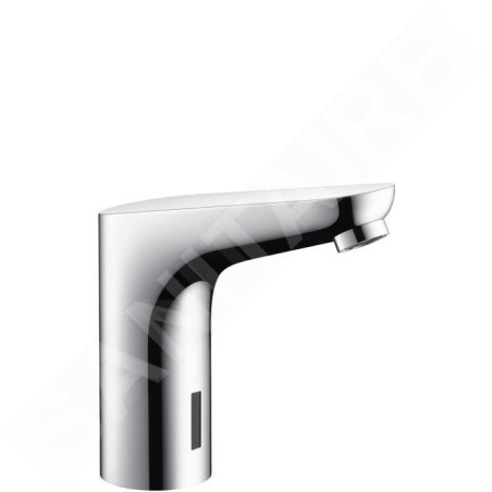 Hansgrohe Focus E2 - Mitigeur de lavabo électronique sans contrôle de la température et raccordement au réseau de 230 V, chrome