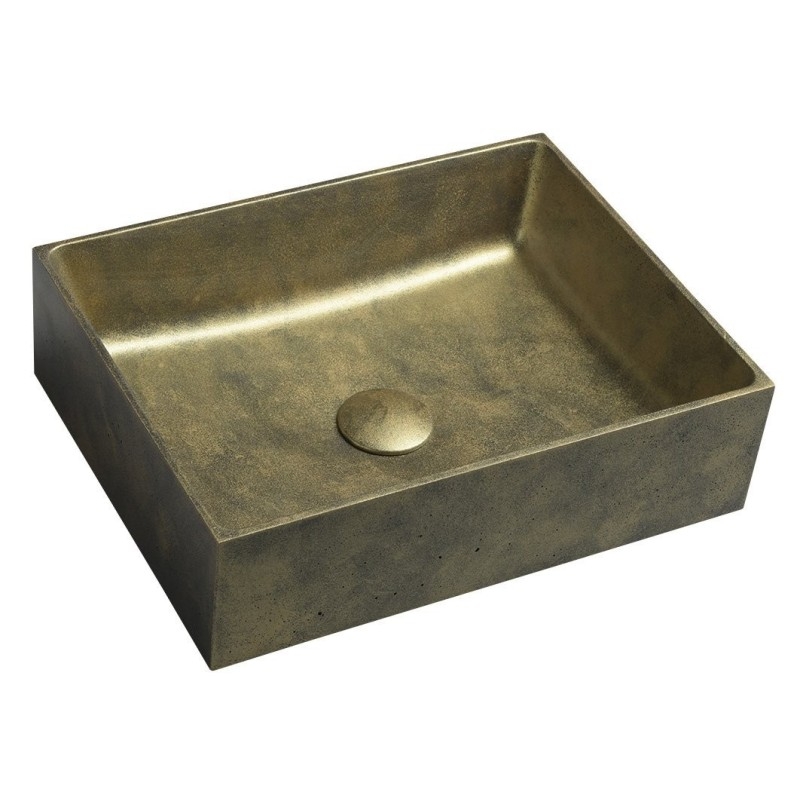 Robinet en béton de comptoir FORMIGO, 47,5x36,5cm, or