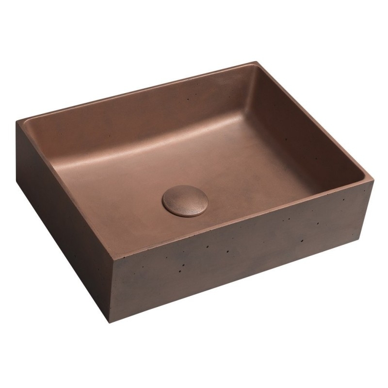 Robinet en béton de comptoir FORMIGO, 47,5x36,5cm, cuivre