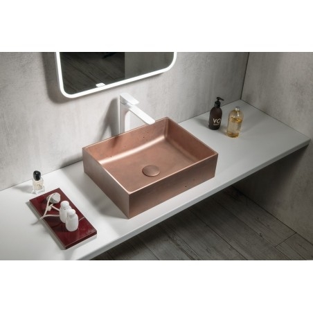 Robinet en béton de comptoir FORMIGO, 47,5x36,5cm, cuivre