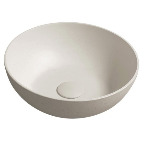 Lavabo en béton, dia 39cm, sable