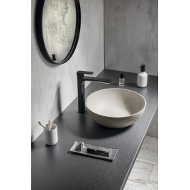 Lavabo en béton, dia 39cm, sable