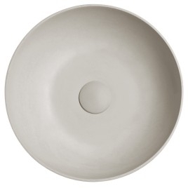 Lavabo en béton, dia 39cm, sable