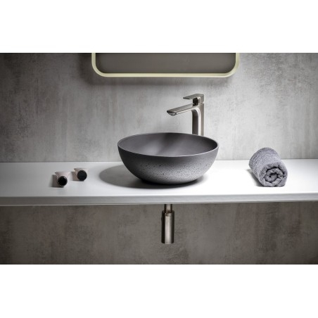 Lavabo en béton, dia 39cm, anthracite