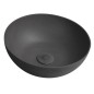 Lavabo en béton, dia 39cm, anthracite