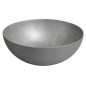 Lavabo en béton, dia 39cm, argent