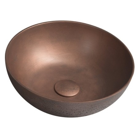 Robinet en béton, dia 39cm, cuivre