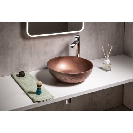 Robinet en béton, dia 39cm, cuivre